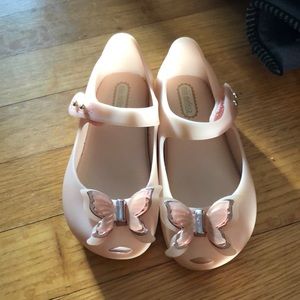 Mini Melissa pink butterfly sz 9